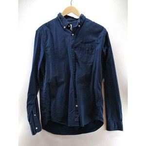 Gap Button Down Shirt Mens Medium M Standard Fit Short Sleeve Blue‎